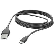 Image of Hama 201588 USB charging cable USB 2.0 A to Micro-B 3m Black