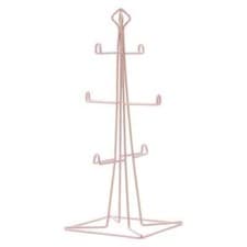 Image of Pink Coated Vertex Kitchen Roll Fruit Cookbook Basket Mug Tree Utensil Holder