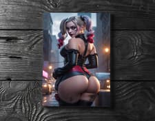Image of Sexy Harley Quinn Joker Batman DC Universe Comics Poster Print - No Frame