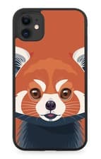Image of Red Panda Rubber Phone Case Pandas Face Head Novelty Cute Animal Orange CL35