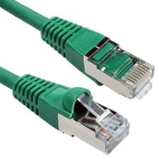 Image of GREEN 5m Ethernet Cable CAT6 Network Lead S/FTP Full Copper Screened Quality