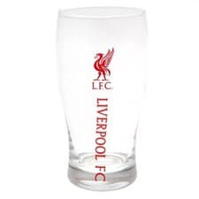 Image of Liverpool FC Pint Glass Tulip Beer Fan Gift Premier Leagues Official Licensed