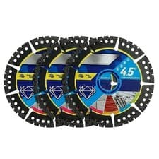 Image of 3pcs Diamond Multi-Purpose Saw Disc,4.5 Inch Heavy Duty Diamond Cutting Disc
