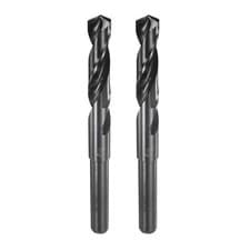 Image of 2pcs 37/64" Twist Drill Bits M35 High-Speed Steel HSS Round Shank 6" Long