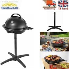 Image of New George Foreman X Large Grill Hot Plate BBQ Indoor outdoor NonStick + Stand
