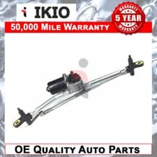 Image of Ikio Front Windscreen Wiper Linkage & Motor For Fiat Punto Mk2 188 1999-2009 468
