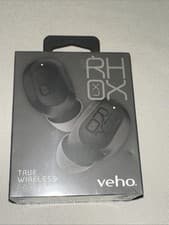 Image of VEHO RH0X VEP 410 LITE B TRUE WIRELESS BLACK EARPHONES RRP £99.95 **NEW SEALED**