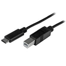 Image of StarTech.com USB C to USB B Printer Cable - 3 ft / 1m - USB C Printer Cable - US