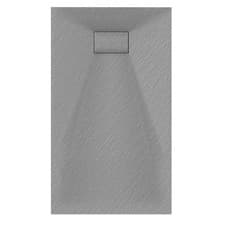Image of Veloce Uno Rectangular Shower Tray 700x1700mm Bathroom Polymarble Grey