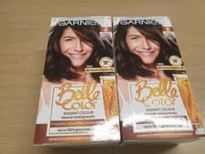 Image of Garnier Belle Colour Dye 4 Natural Dark Brown Permanent Hair X2 JUST £18.49