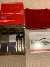 Image of Clarins 10 Iris Blossom Eye Quartet Mineral Palette Use Wet & Dry L/E