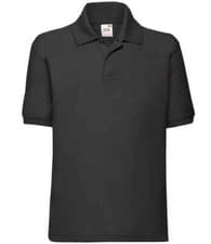 Image of Fruit of the Loom Kids Childrens Plain School Polo Shirt No Logo