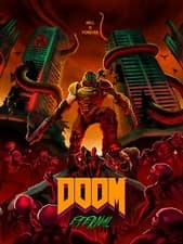 Image of NEW Doom Eternal Poster Print Canvas PC Game Free Shipping A1, A2, A3, A4, A5