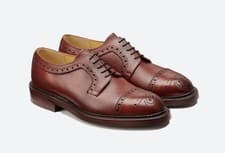 Image of BARKER - Keswick Cherry Grain- Mens Handmade Derbys Shoes - NEW!!!