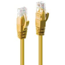 Image of LINDY 5m Cat.6 U/UTP Network Cable, Yellow 5m Yellow