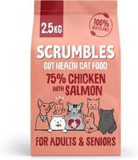 Image of Scrumbles All Natural Dry Cat Food with Chicken and Fresh Salmon 2.5 Kg