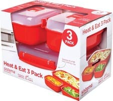 Image of Sistema Heat and Eat Microwave Container Set | 1.25 L, 525 ml | Microwave Schoo