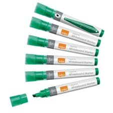 Image of Nobo Liquid Ink Whiteboard Pens Chisel Tip 10 Pack 1915385