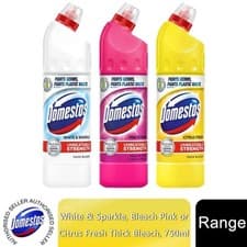 Image of Domestos Thick Bleach Disinfectant Multi-Purpose Cleaner Gel, 750ml