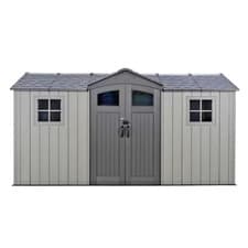 Image of Lifetime Outdoor Plastic Storage Shed Side Entry Heavy Duty Apex Roof For Garden