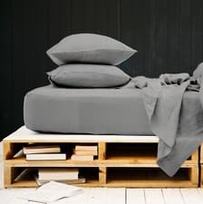 Image of EXTRA DEEP FITTED SHEET 16" DROP 40CM 100% EGYPTIAN COTTON 200 THREAD COUNT