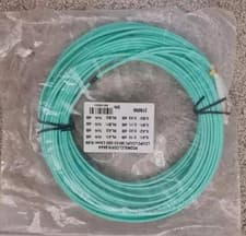 Image of LC-LC Multi-mode Fibre Patch Cable Duplex OM3 50/125 3mm Aqua 18.5m