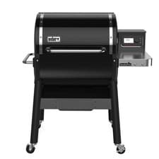 Image of Weber Barbecue BBQ SmokeFire Wood Pellet Grill Wheeled Portable Night Light