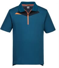 Image of Portwest DX4 Contrast Zip Polo Shirt - DX410