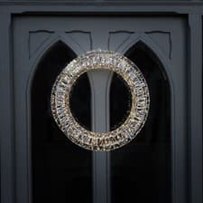 Image of Indoor Outdoor 50cm Light Up Christmas Wreath - grade B return RRP £44.99