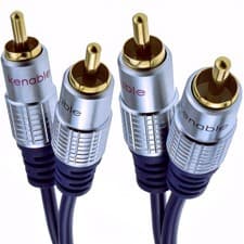 Image of 3m PURE OFC 2 Phonos RCA to 2 x Phono Cable Lead GOLD