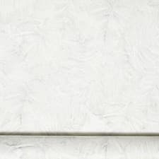 Image of White Leaf Wallpaper Silver Grey Shimmer Slightly Imperfect Bedroom Living Room