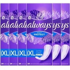 Image of Always Dailies Long Plus Extra Protect Panty 24 Liners || Pack 6