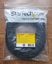 Image of 75FT 22.9M Black Snagless Cat6 UTP Patch Cable ETL Verified StarTech N6PATCH75BK