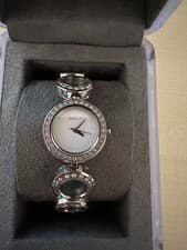 Image of DKNY NY3650 Quartz Ladies Diamante Link Braclet Watch-24mm with box
