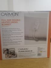 Image of Carmen C81155 King Size Electric Heated Under Blanket - White