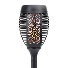 Image of 1x Solar Dancing Amber Flame 51 LED Torch Stake Flickering Outdoor Garden Light