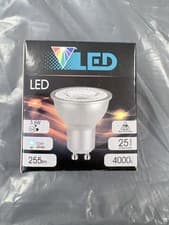 Image of LED GU10 Cool White 35W 255LM 4000K 25,000 Hours 240V  Energy A+ 10 Pack