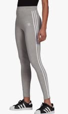 Image of ADIDAS ORIGINALS 3 STRIPES ADICOLOR LEGGINGS GN4506 GREY BNWT  UK 20 LAST ONE