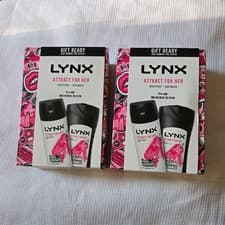 Image of Lynx Attract for Her Duo Gift Set Body Spray Body Wash X 2 Brand New Boxed
