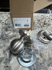 Image of Kwikset Polo Knob Single Cylinder Interior Pack Round Rose Satin Nickel 966P-15.