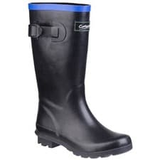 Image of Cotswold Fairweather Black Unisex Rubber Childrens Wellingtons