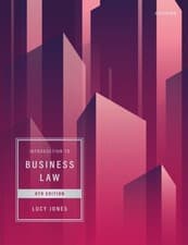 Image of Introduction to Business Law by Lucy  Jones (Paperback Book)