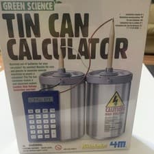 Image of TIN CAN Calculator Educational Electricity Green Science Kit KIDZLabs 4M