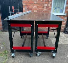 Image of Steel Welding Table Workbench Heavy Duty Set Of 2