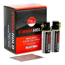Image of Firmahold 2nd Fix Finishing Brad Nails Galvanised Straight & Angled 16G With Gas