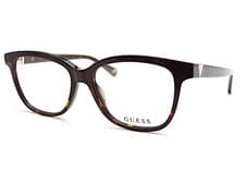 Image of Guess Glasses Frame Dark Brown Havana Gold 51mm Women's RX Spectacles GU5220 052