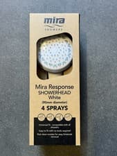 Image of Mira Response shower head white 4 Spray Plumber Diy En-suite Bathroom Bargain