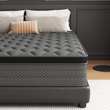 Image of DAJIYUHC Single Mattress 3FT 10 Inch Foam and Spring Hybrid Mattress in A Box