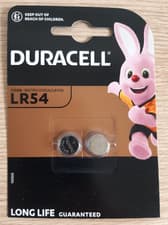 Image of Duracell LR54 189 LR1130 AG10 389 390 Batteries Longest expiry