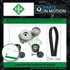 Image of Drive Belt Kit fits MERCEDES S320 W221 3.0D 05 to 13 Set INA 0009970196 Quality